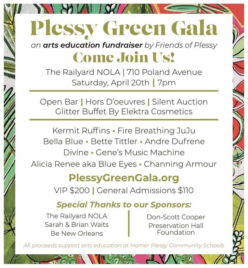Chewbacchus Sponsors the Plessy Green Gala