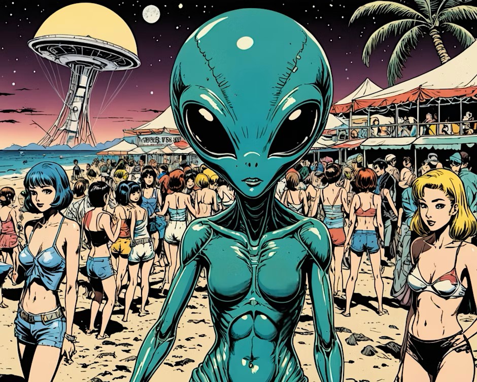 Alien Beach Party